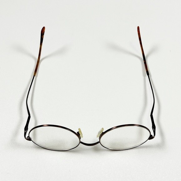 BLUE MOON BM85 Eyeglasses Frame Full Rim Oval 51-19-140 Metal Matte Brown Unisex - Picture 6 of 14